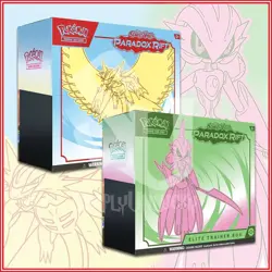 Pokemon: Scarlet & Violet ETB Bundle Paradox Rift Iron Valiant & Roaring Moon - Image 1