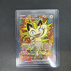 Pokemon Meowth ex 121/088 PAl Ultra Rare Full Art Holo EX English - Image 2