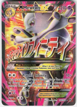 Pokemon M Mewtwo EX 160/162 Ultra Rare BREAKthrough Pokemon Holo Lightly Played - Image 1