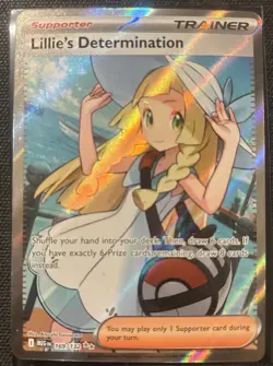 Pokemon Lillie's Determination 169/132 Ultra Rare Mega Evolution Base Set NM/M - Image 1