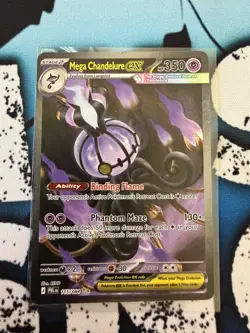 English Pokemon TCG Mega Chandelure ex Pitch Black SIR 115/084 NM - Image 1