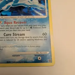 Suicune 2007 Pokemon Holo Rare Secret Wonders 19/132 Cracked Ice LP - Image 4