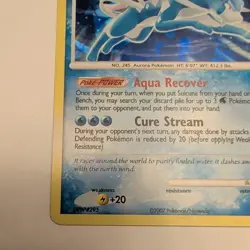 Suicune 2007 Pokemon Holo Rare Secret Wonders 19/132 Cracked Ice LP - Image 5