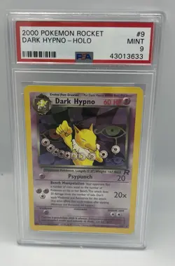 Pokemon DARK HYPNO Holo - 9/82 Team Rocket Psa 9 - Image 1