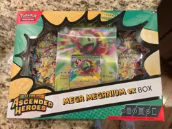 Pokemon Mega MEGANIUM EX Box Mega Evolution Ascended Heroes TCG Factory Sealed - Image 1