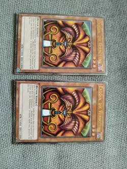 Yugioh! 2x Exodia The Forbidden One OP25-DE001 Ultimate Rare Near Mint - Image 1