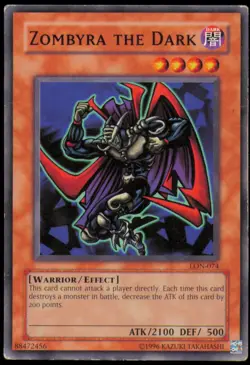 Zombyra the Dark LON-074 Common Labyrinth of Nightmare Yu-Gi-Oh Unlimited MP - Image 1