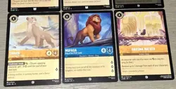 Lion King Disney Lorcana Mixed 6 Card Lot NM (1 Foil) Mufasa Simba Nala + - Image 3