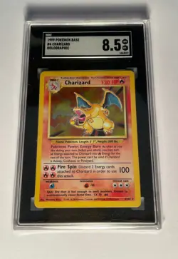 1999 Charizard Pokemon 4/102 Base Set - Holo - SGC 8.5 NM - Just Graded - Sealed - Image 1