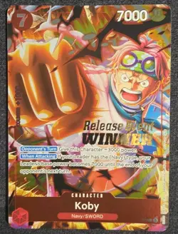 Koby (OP12 Release Event Winner) P-092 One Piece Promotion Cards Foil - Image 3