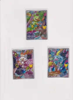 Pokemon TCG First Partner Illustration Collection Series 2 Gen 8 Galar Starters - Image 1