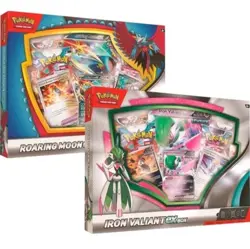 Pokemon Roaring Moon ex / Iron Valiant ex Box SET OF 2 FACTORY SEALED -1 OF EACH - Image 1