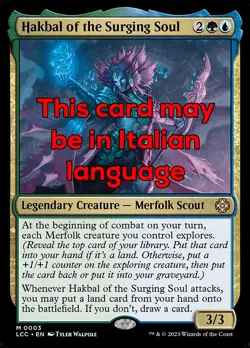 MTG HAKBAL OF THE SURGING SOUL 3 EXC HAKBAL DELL'ANIMA CRESCENTE LCC IT - Image 1