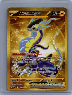 MIRAIDON EX 253/198 HYPER RARE SCARLET & VIOLET POKEMON HOLO NM - Image 1