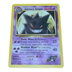 Sabrina's Gengar 29/132 Gym Challenge Non-Holo Rare Vintage Pokemon LP/MP - Image 1