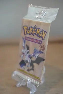 Pokemon WOTC Fossil Unlimited Booster Pack Vintage Sealed TCG Aerodactyl - Image 3