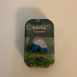 Pokemon GO Mini Tin Pokemon Cards 2022 Snorlax Artwork - Image 1