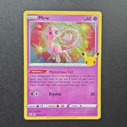 The Pokemon Company Mew 011/025 Celebrations Holo Rare English 2021 60 HP - Image 1