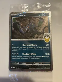The Pokemon Company Zarude GameStop Promo Holo 056/084 130 HP English. SEALED. - Image 1