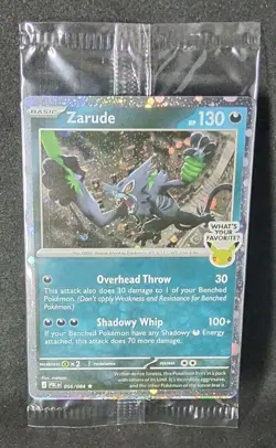 Zarude Pitch black promo gamestop NEW SEALED - Image 1
