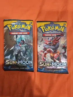 Pokemon Sun & Moon Base Set Booster Packs Factory Sealed 2x Brand New - Image 1