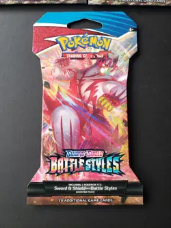 Pokemon TCG Battle Styles Sleeved Booster Pack Lot of 3 Packs Factory Sealed - Image 4