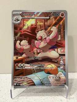 Pokemon TCG Gurdurr Black Bolt 126/086 Illustration Rare - Image 1
