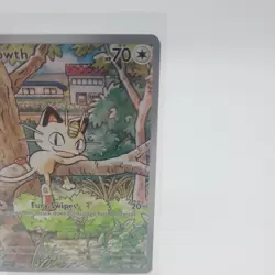 Meowth 106/094 Illustration Rare Full Art Holo Phantasmal Flames Pokemon TCG NM - Image 3