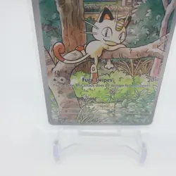 Meowth 106/094 Illustration Rare Full Art Holo Phantasmal Flames Pokemon TCG NM - Image 4