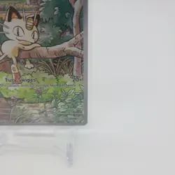 Meowth 106/094 Illustration Rare Full Art Holo Phantasmal Flames Pokemon TCG NM - Image 5