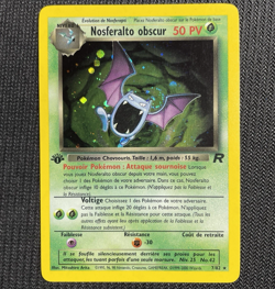 Pokemon Nosferalto Obscur - Dark Golbat 7/82 Team Rocket 1st Edition French HOLO - Image 1