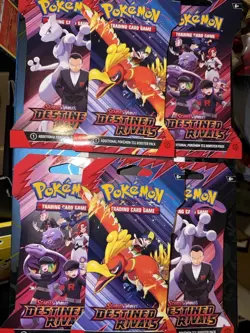 🔥6 Packs Of Destined Rivals Pokemon TCG Sleeved Packs FACTORY SEALED BRAND NEW - Image 1