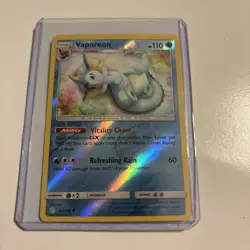 Vaporeon - Reverse Holo - 42/236 Cosmic Eclipse - Pokemon TCG - 2019 - Image 2