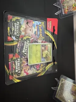 Pokemon 3 Pack Blister Chikorita Perfect Order ME03 Sealed New - Image 4