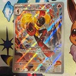 Armarouge 086/084 pitch black Illustration Rare Full Art Holo Pokemon - Image 1