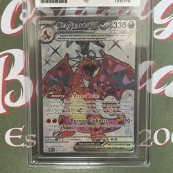 Pokemon TCG - Charizard ex - 215/197 Obsidian Flames - ACE 10 Gem Mint see pics - Image 3