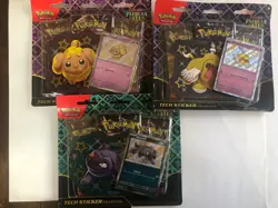 Pokemon Paldean Fates Tech Stickers. Complete Set Sealed Lot Of 3 - Image 1