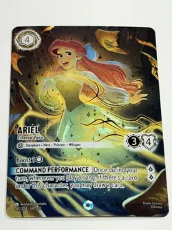 2025 Disney Lorcana EN 10 Whispers in the Well Iconic #241 Ariel Ethereal Voice - Image 1