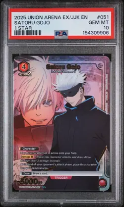 2025 Union Arena Jujutsu Kaisen Saturo Gojo #51 1 Star PSA 10 - Image 1