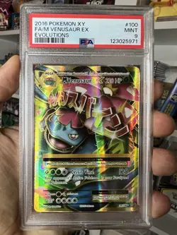 M Venusaur EX 100/108 - PSA 9 - 2016 Pokemon XY Evolutions - Image 1