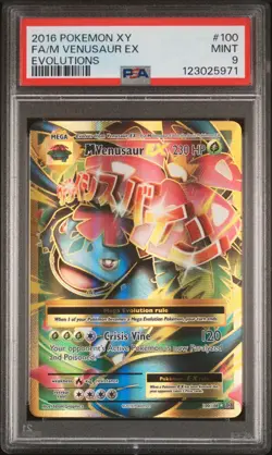 M Venusaur EX 100/108 - PSA 9 - 2016 Pokemon XY Evolutions - Image 2