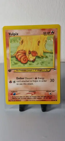 Pokemon Cards Vulpix 91/105 1st Edition Neo Destiny WOTC Common - Image 1