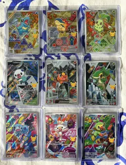 Pokemon First Partner Illustration Collection Series 2 Complete Set Of 9 Cards - Image 1