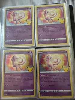 193 Total Pokemon 25th Anniversary Celebration Cards (Commons/Dupes) - Image 2