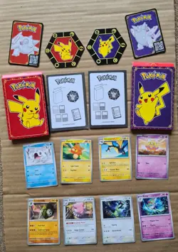 McDonalds 2023 Pokemon Trading Cards x8 including Pawmi Kirlia Cetoddle Cyclizar - Image 1
