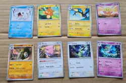 McDonalds 2023 Pokemon Trading Cards x8 including Pawmi Kirlia Cetoddle Cyclizar - Image 5