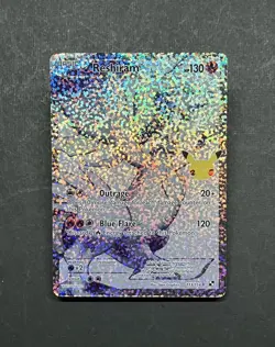 Pokemon TCG Reshiram 113/114 Celebrations: Classic Collection Holo 25th Full Art - Image 1
