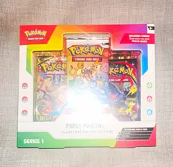 Pokemon TCG First Partner Illustration Collection Series 1 3 English Promo Cards - Image 1