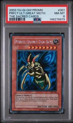 Perfectly Ultimate Great Moth - The Sacred Cards Game Promo - TSC-001 - PSA 8 - Image 1