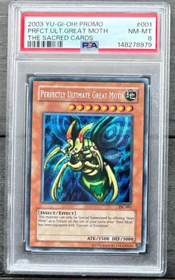 Perfectly Ultimate Great Moth - The Sacred Cards Game Promo - TSC-001 - PSA 8 - Image 3